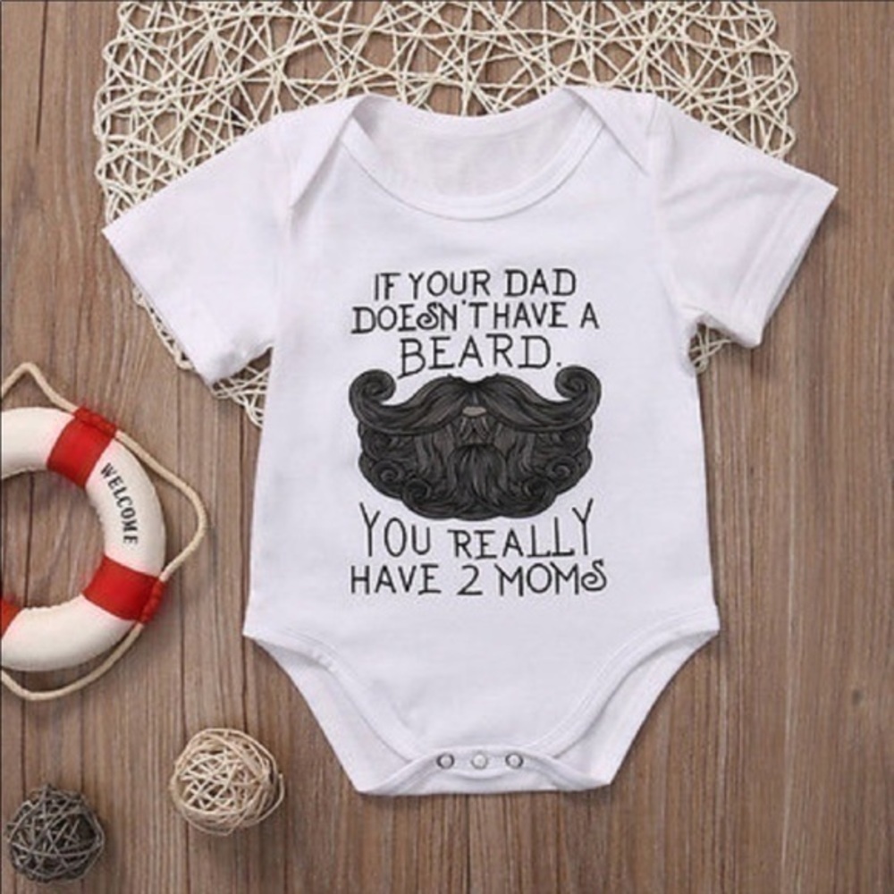 Cute onesies for Daddy’s w beards